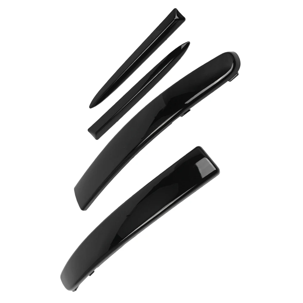 Lower Bumper Chromes Molding Set Front Lower Bumper Molding Set Fit for Fiat 500 2007-2015 (Not fit for US Models)
