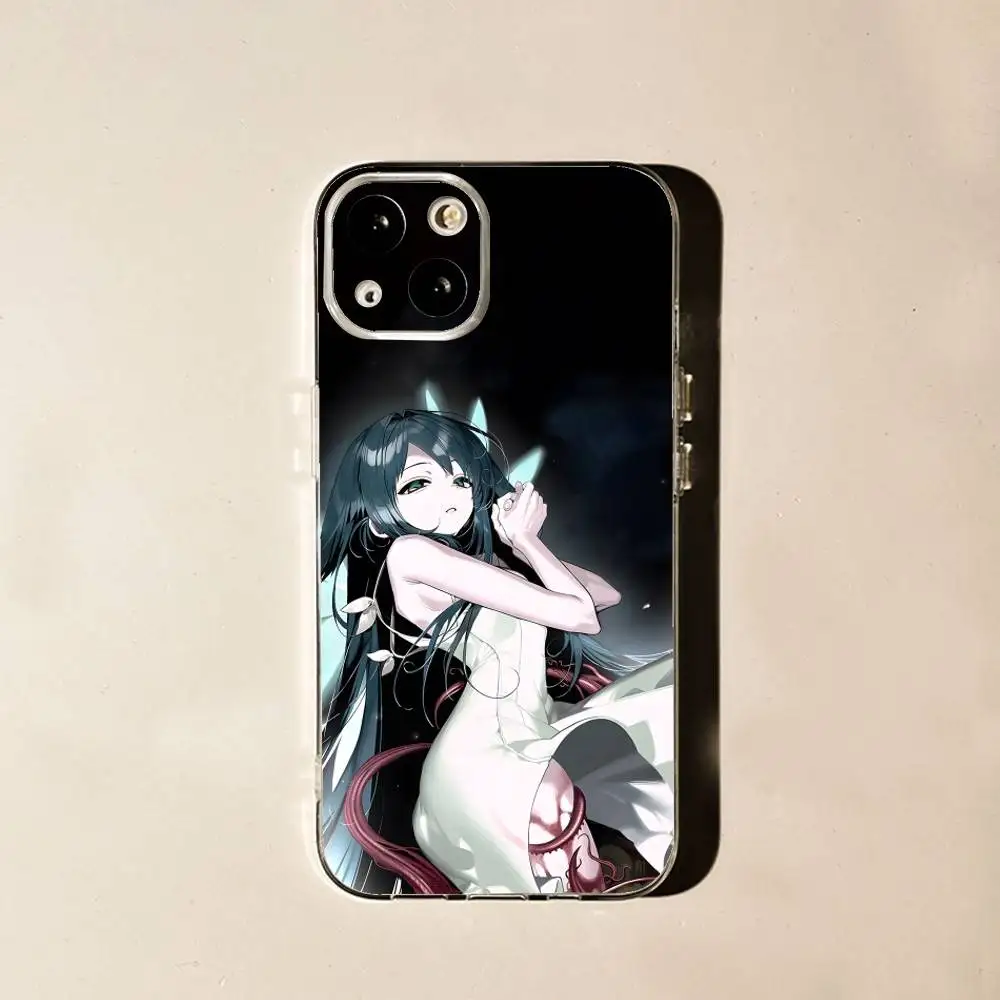 Saya No Uta Song of Saya لهاتف iPhone 7,8,17,16,15,14,13,12,11 Pro,Max,Plus,X,XS,XR,SE4,E حافظة هاتف ناعمة شفافة صغيرة