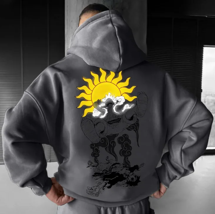 

Official One Piece men's and women's hoodies with anime prints, loose and oversized street hoodies