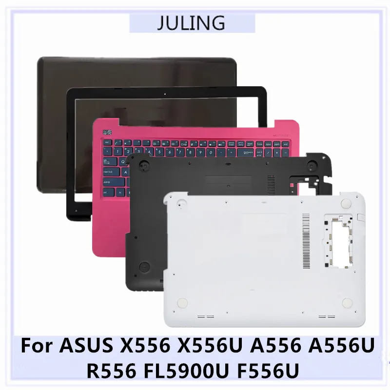 

Оригинальная верхняя крышка/передняя рамка/подставка для рук/нижняя крышка/крышка петель для ноутбуков ASUS X556 X556U A556 A556U R556 F556U