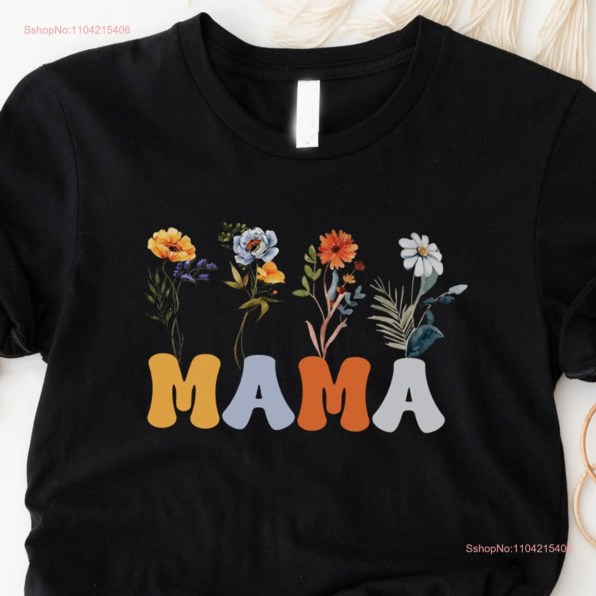 Mama T Shirt For Mothers Day From Daughter Comfort Colors Birthday Her Baby Shower Christmas Mom long or short sleeves