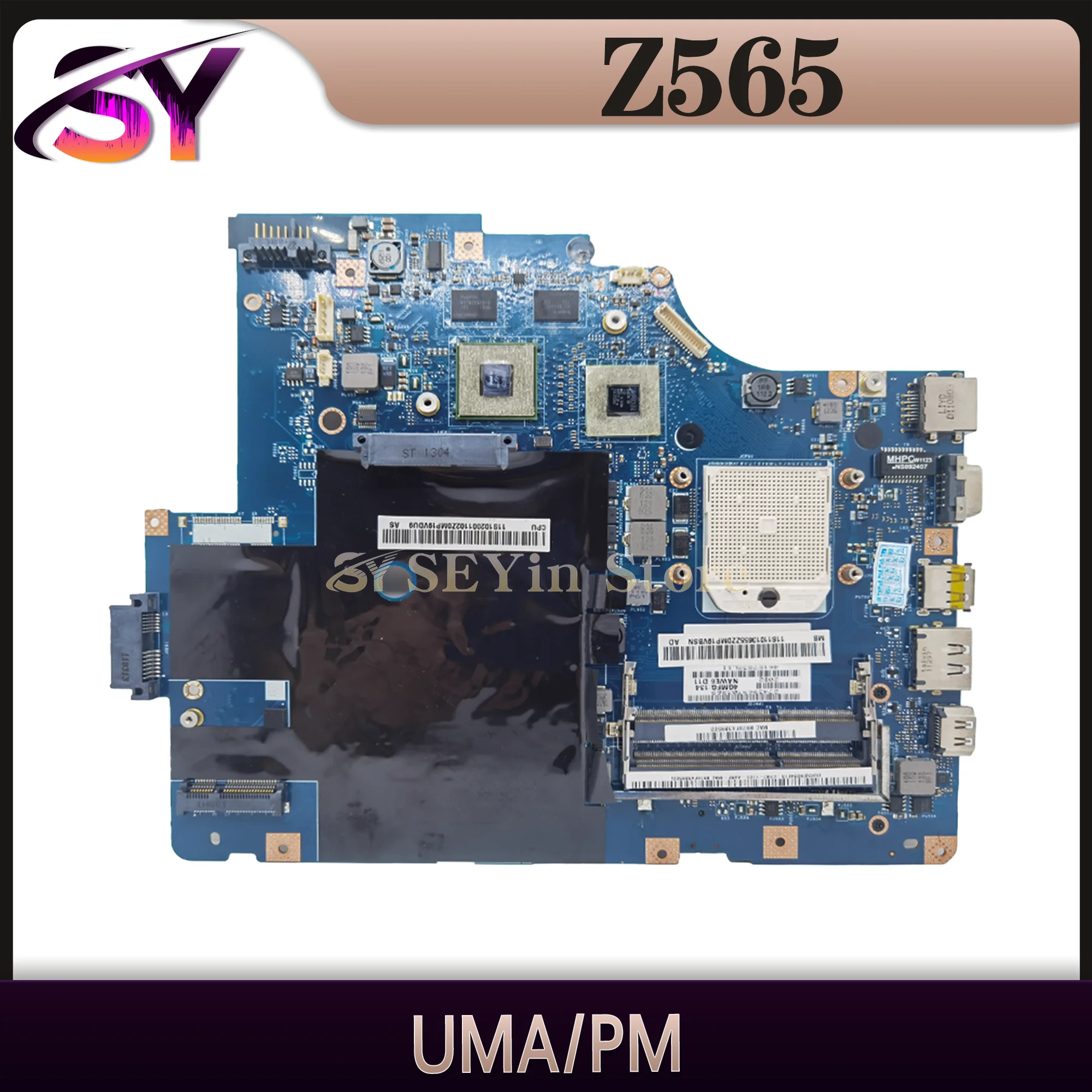 

LA-5754P Mainboard For Lenovo IdeaPad Z565 G565 Laptop Motherboard With/NO HDMI HD5470M/HD6470M/UMA Maintherboard