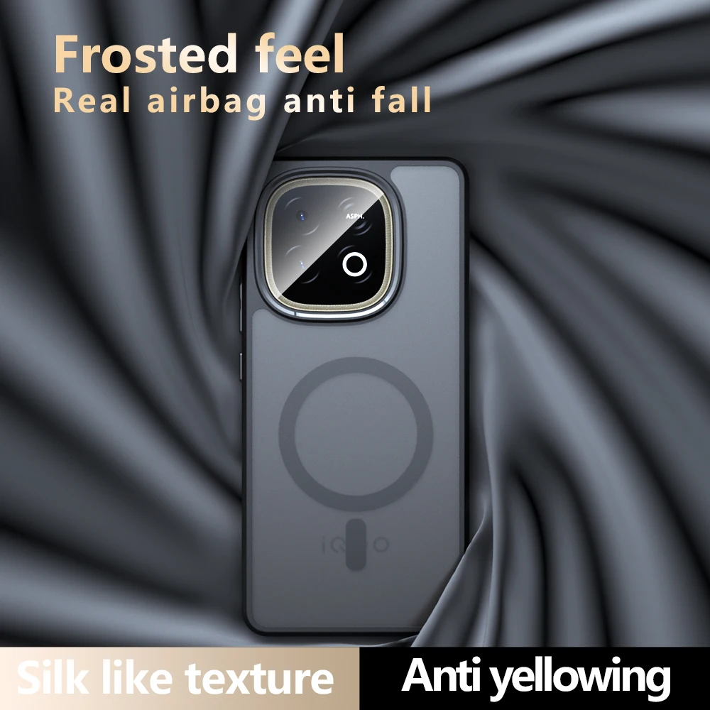 

Для Vivo Iqoo Z10 Turbo Pro Чехол с рамкой из ТПУ Чехол для беспроводной зарядки Чехол с защитой от падения подушки безопасности Fundas Para Vivo Iqoo Z10 Turbo