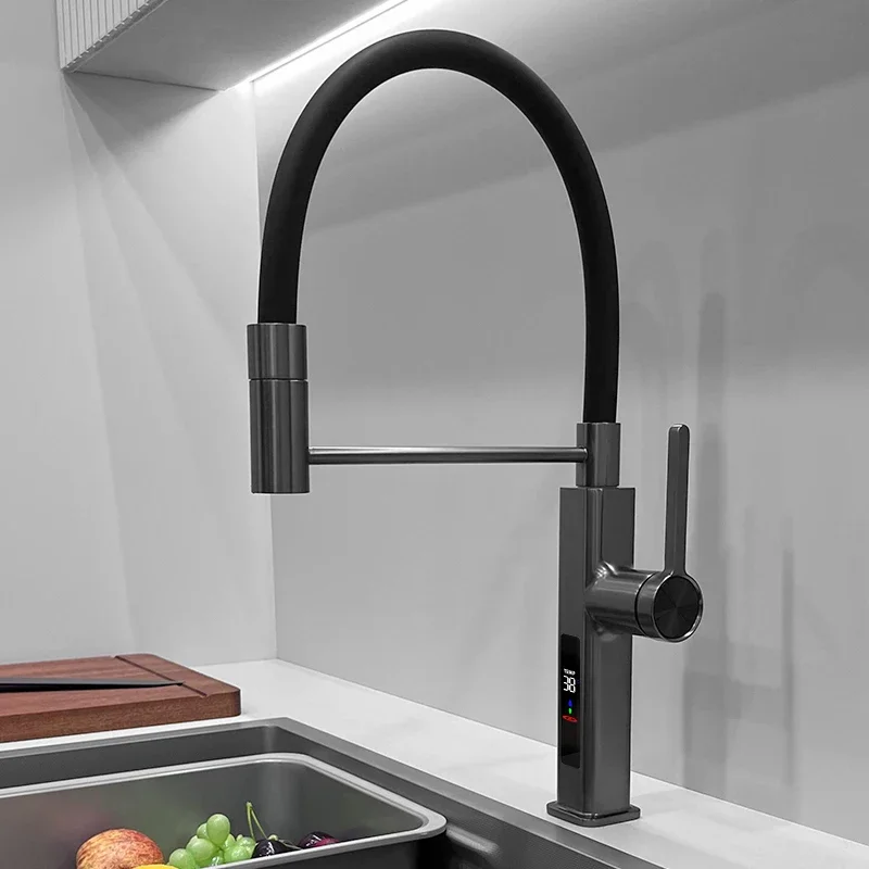 kitchen faucet sink LED universal faucet hot and cold supercharged household easy installation suitable for Europ Israel