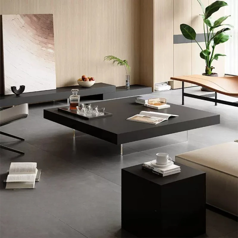 Minimalist Clear Coffee Table Modern Living Room Decoration Luxury Coffee Table Nordic Italian Mesa Auxiliar Home Furniture