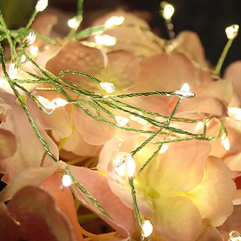 Guirnalda de luces LED de 18M para decoración al aire libre, iluminación de hadas para fiestas de Halloween, bodas y Año Nuevo