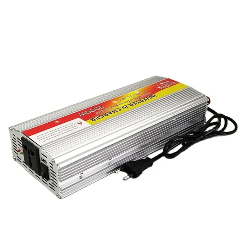 UPS Power Inverter DC12V to AC230V 3000W Modified Sine Wave Inverter with 20A Battery Charger