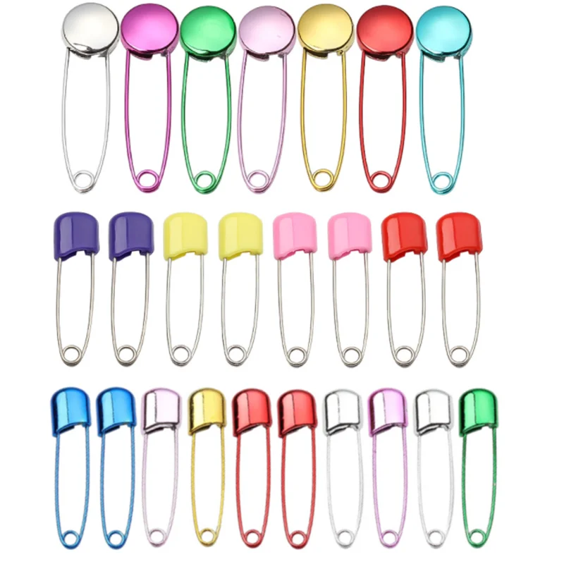 10Pcs 4/5.4cm Pins Plastic Head Cloth Diaper Pins Buckles Sewing Baby Safety Locking Pins For Quilting Knitting Stitch Markers