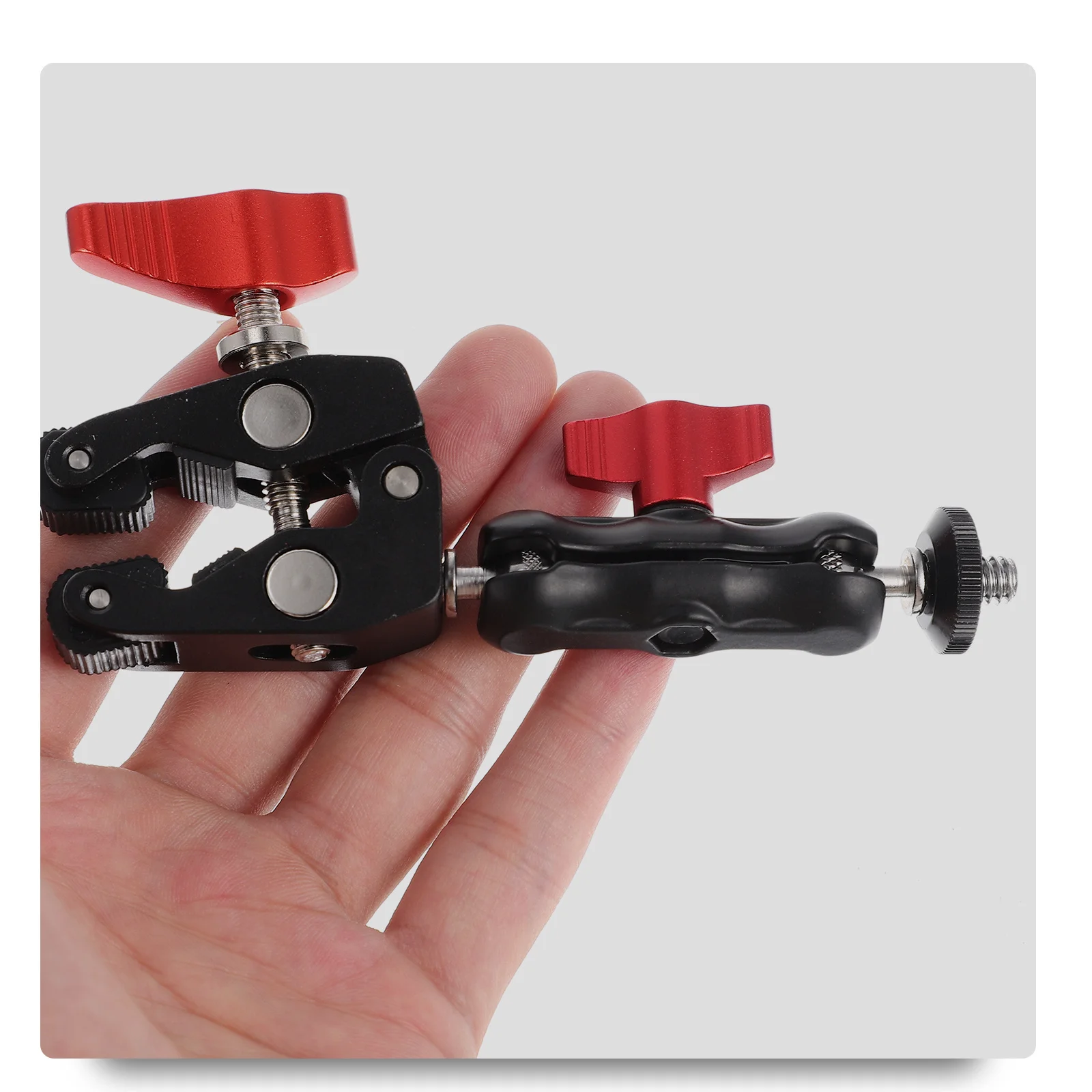 

1Set Photography Equipment Base Professional Camera Clamp Studio Video Holder Rotatable Mount Adjustable Stable Super Clamp