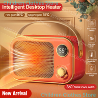 New 1200W Electric Space Heater Portable Home Heater Electric Heater Portable Heater with LED Screen PTC Ceramic Fast Heating