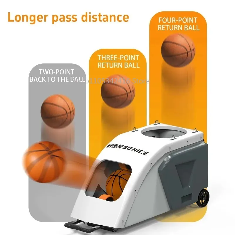 Portable Automatic Basketball Shooting Machine Auto Rebounder Net Indoor Outdoor Basketball Training Equipment