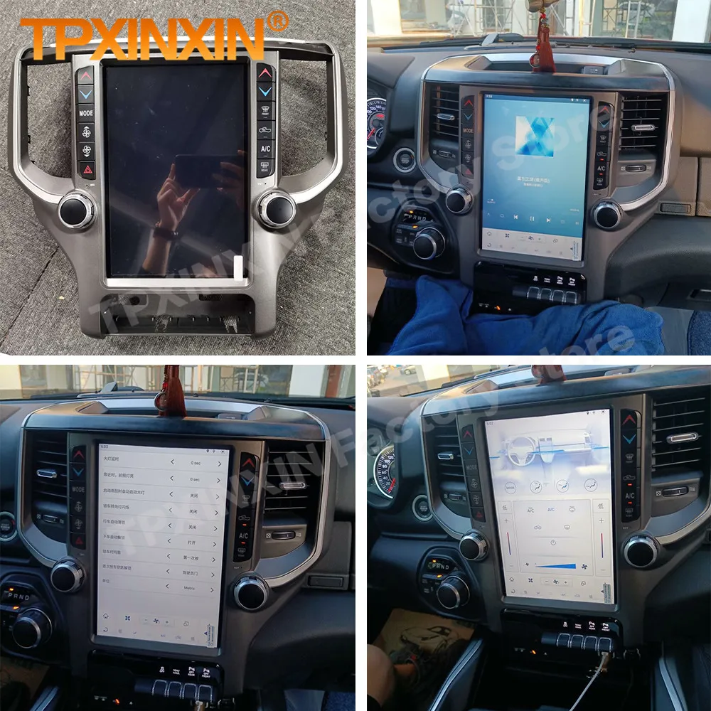 

Мультимедийная HD стереосистема Qualcomm Android 13 для Dodge RAM 2018 2019 2020, GPS-навигация, автомобильный радиоприемник, плеер, головное устройство Carplay