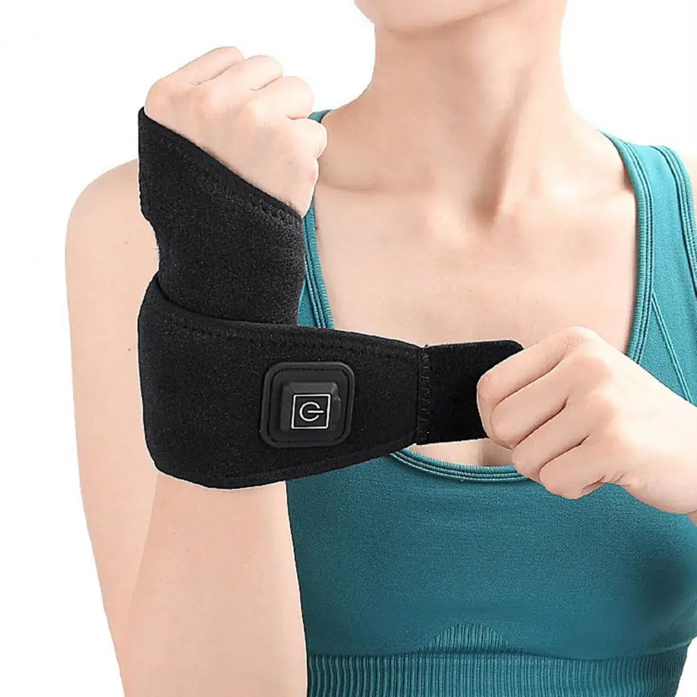 

Wrist Heating Pad Wrist Support Adjustable Temperature Electric Wrist Thumb Brace Plug-play Carpal Tunnel Relief for Effective