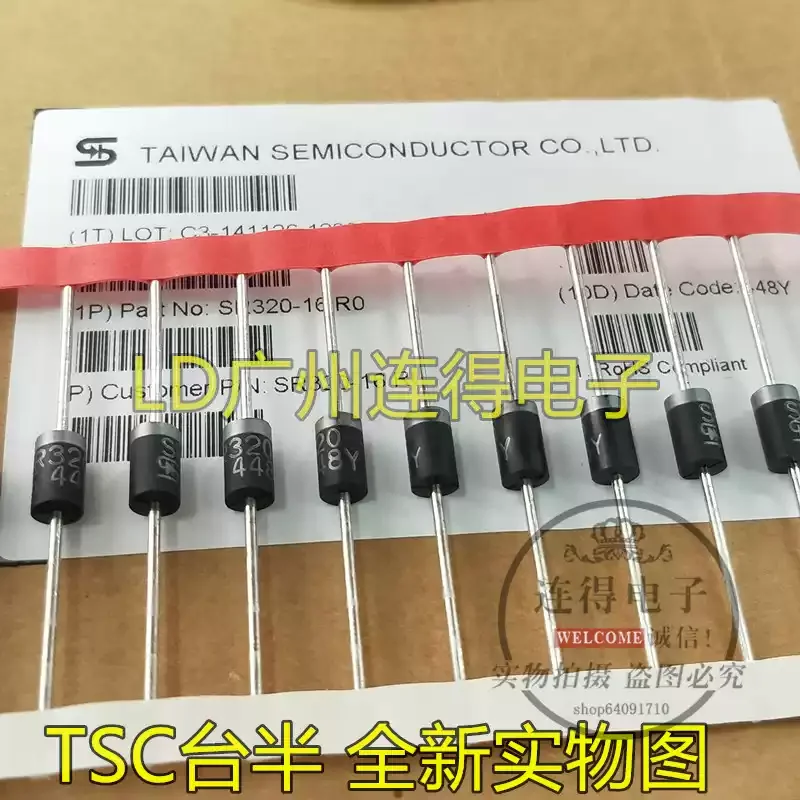 10-100pcs TSC Taiwan semiconductor Schottky diode SR320 SR3200 SB3200 3A200V imported original