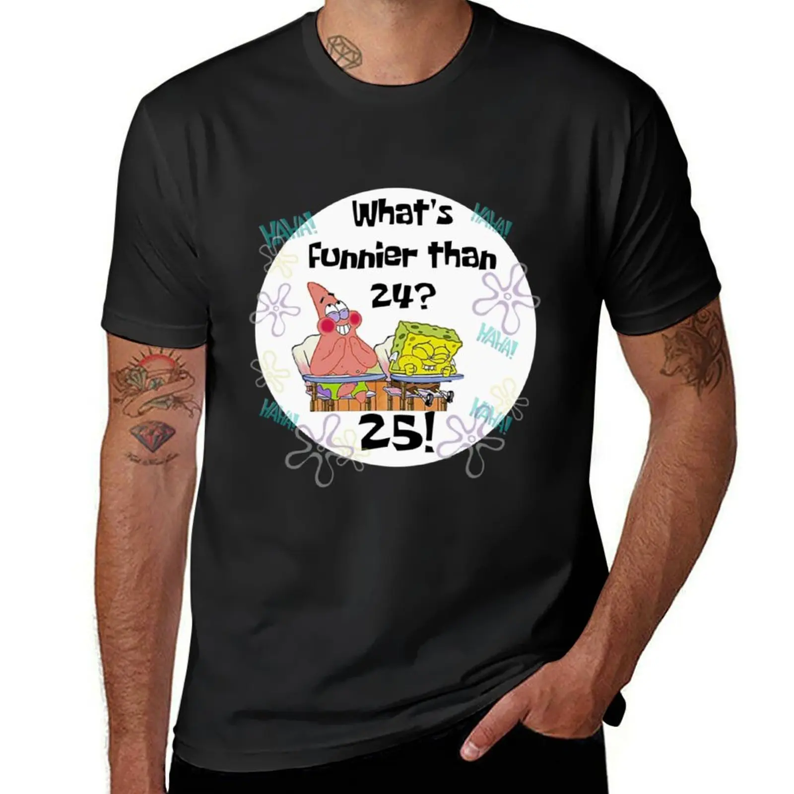 Whats Funnier than 24 25 Classic . T-Shirt Blouse graphics mens champion t shirts