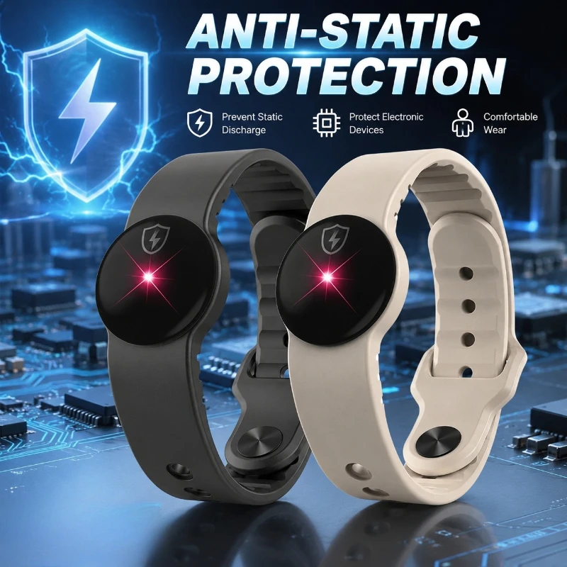Winter Anti-static Bracelets Wireless Adjustable Silicone Static Eliminator Portable Remove Body Static Bracelet Adult Universal