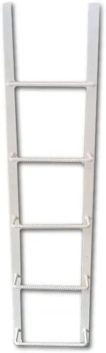 Steel Window Well Ladder (3-Rung, White)