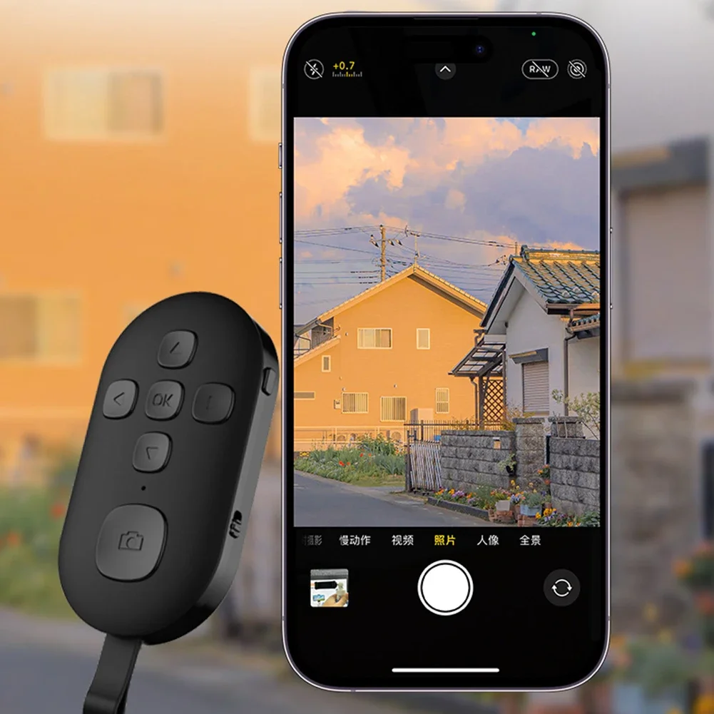 Bluetooths-compatible Wireless Controller Self-Timer Remote Control Type-C Rechargeable Camera Stick Shutter Release Selfie