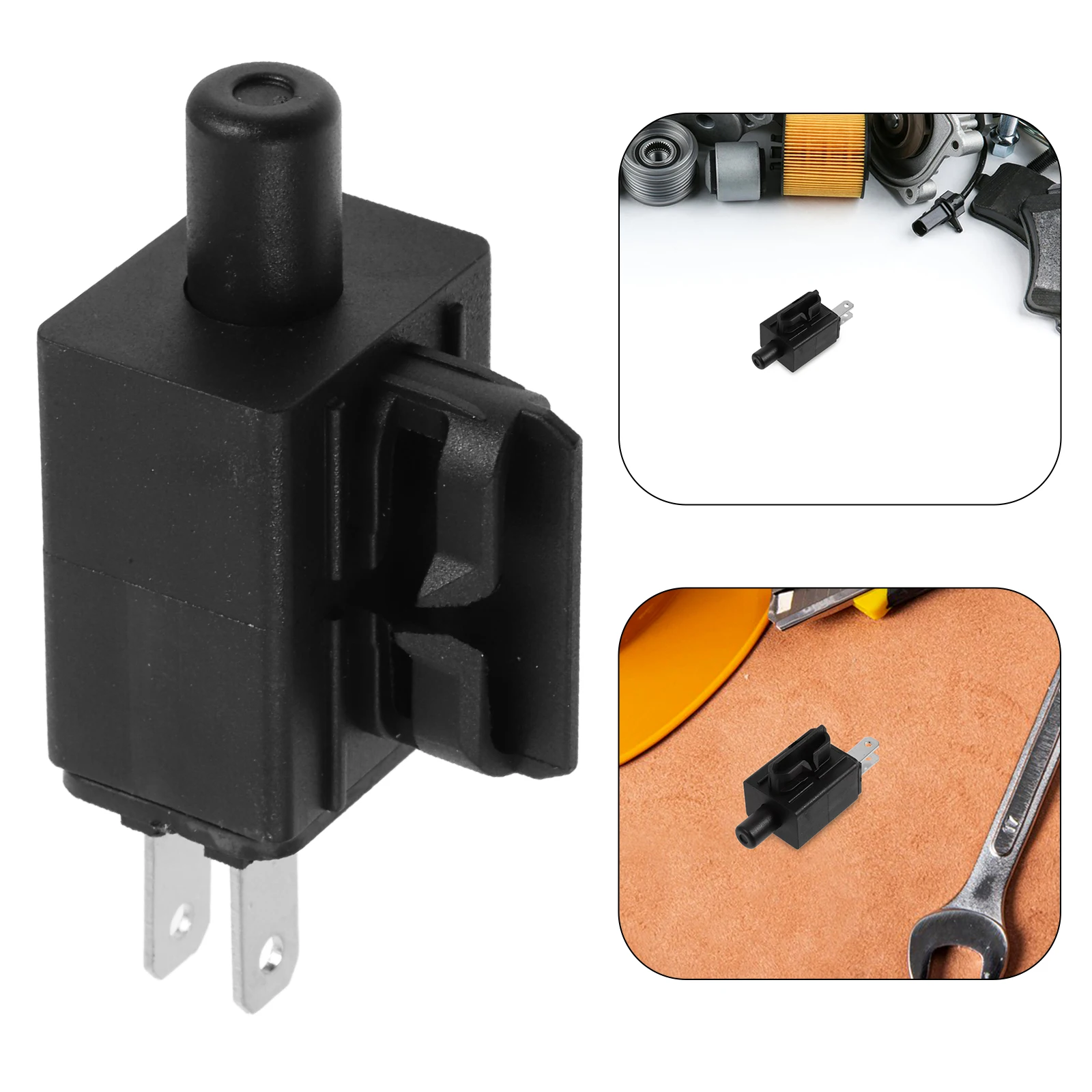 

Lawn Mower Seat Switch Universal 2 Pin Safety Switch For Riding Mowers Durable Plastic Enhanced Safety