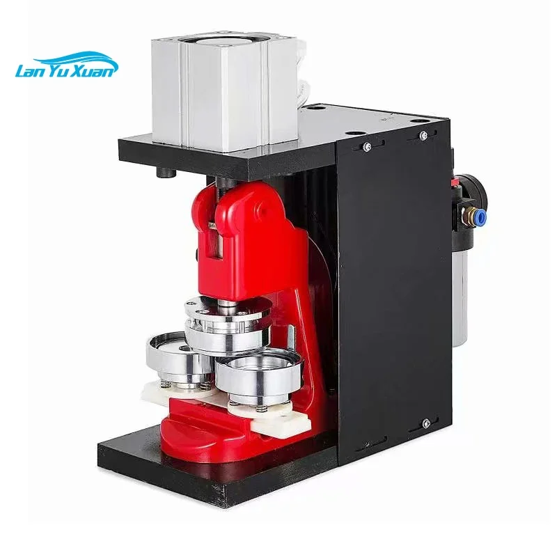 0.5W Pneumatic Badge making machine 25/32/37/44/50/56/58/70/75MM Badge Maker Pin Button Press Cutter Making Machine 800pcs/hour