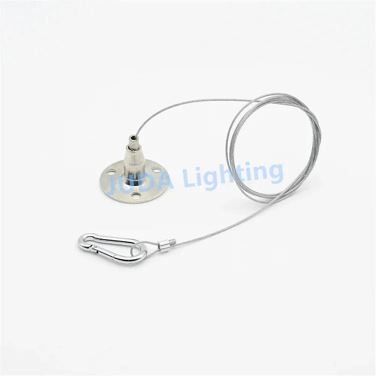 Wire rope ceiling lamp hanging code ceiling rose canopy for chandeliers led tube bulb droplight steel wire lighting accessorie