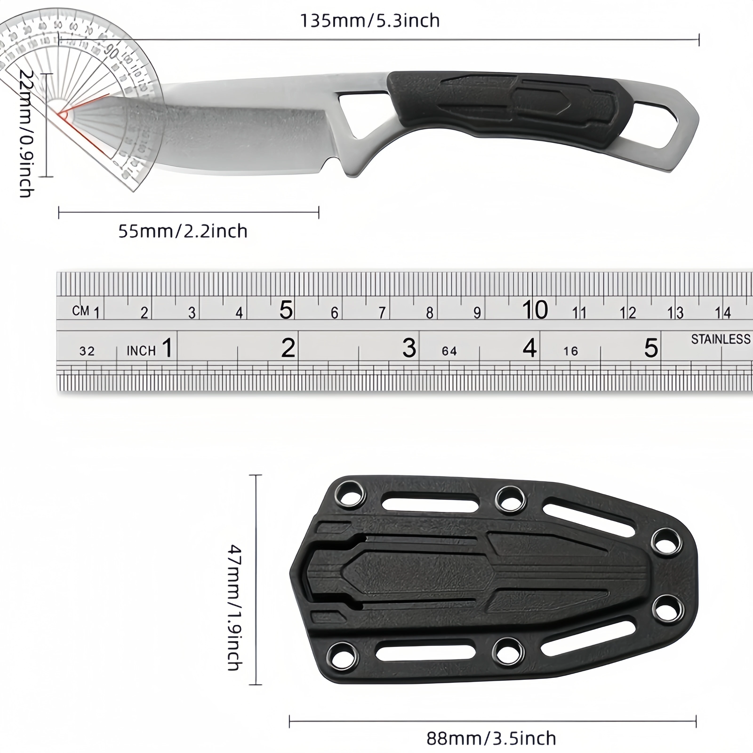 New Arrival Outdoor Stainless Steel Drop Blade Camping Hunting fixed blade mini knife