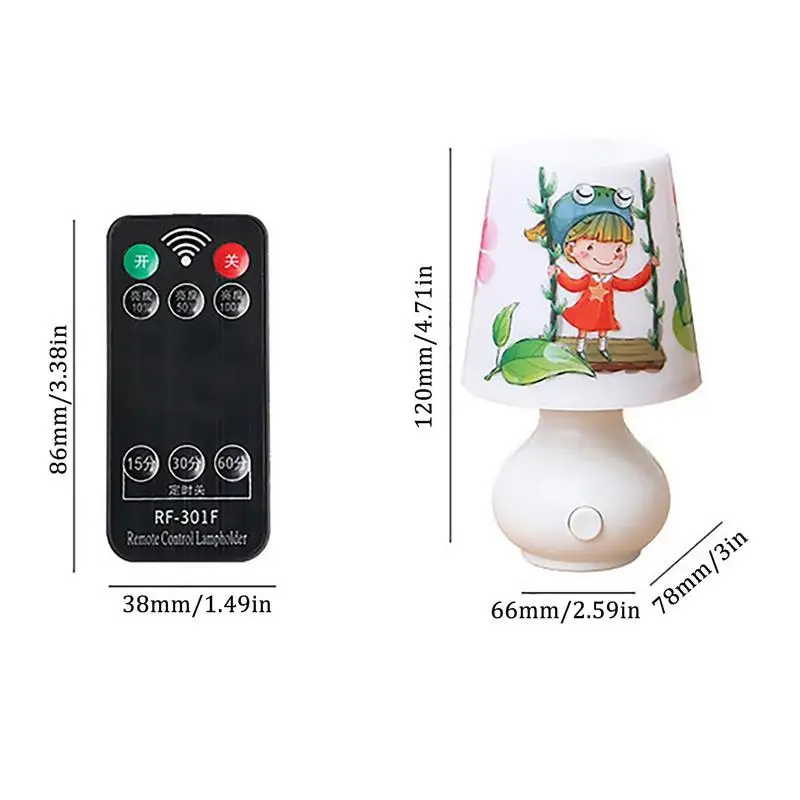 Led Night Light Beside Lamp With Remote Control Dimmer Baby Nightlight With Timer For Children Bedroom Passageway