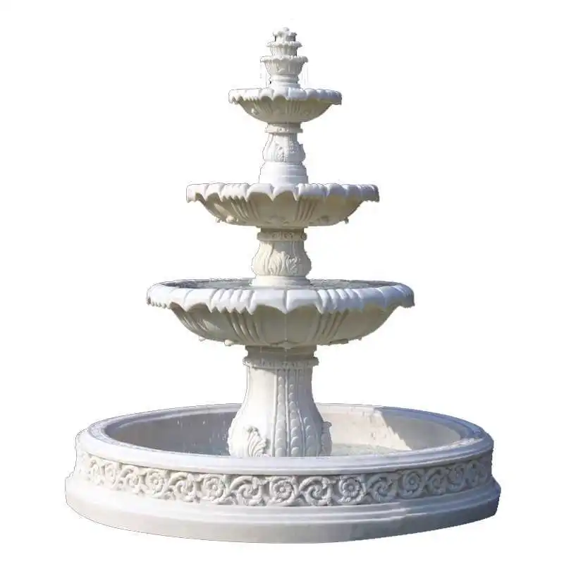 

running water fountain, outdoor courtyard garden fish pond fountain landscape decoration