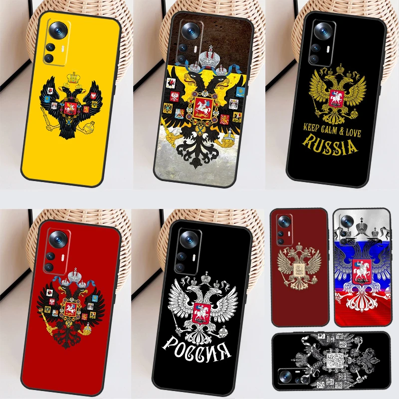 Russian Empire Coat of Arms Case For Xiaomi 13T 12T 11T Pro 13 Ultra 12 Lite 12X POCO F5 X5 X3 Pro X4 F4 GT M5 M5s F3