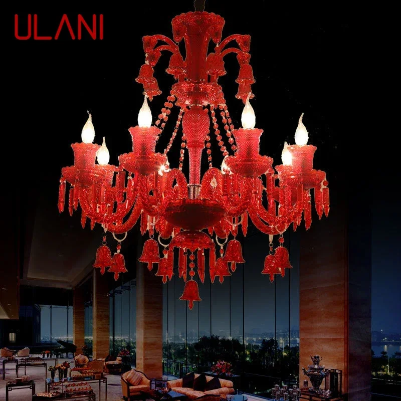 

ULANI Luxurious Style Crystal Pendant Lamp European Candle Lamp Art Living Room Restaurant Bedroom Villa Chandelier