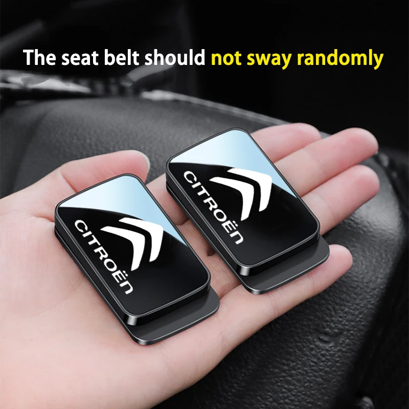 1pc Magnetic Car Seat Belt Holder Stabilizer Interior Accessories For Citroen C4 C3 C2 C1 C5 DS3 Berlingo Xsara Grand headrest - view 2