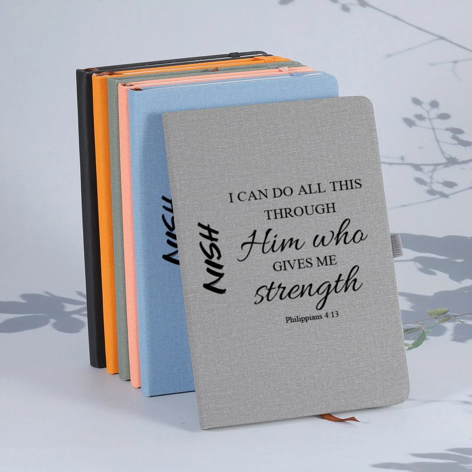 

Personalized Custom Name Journal Notepad I CAN DO ALL THIS THROUGH Him Who GIVES ME Strength Inspirational Gift Anniversary Gift