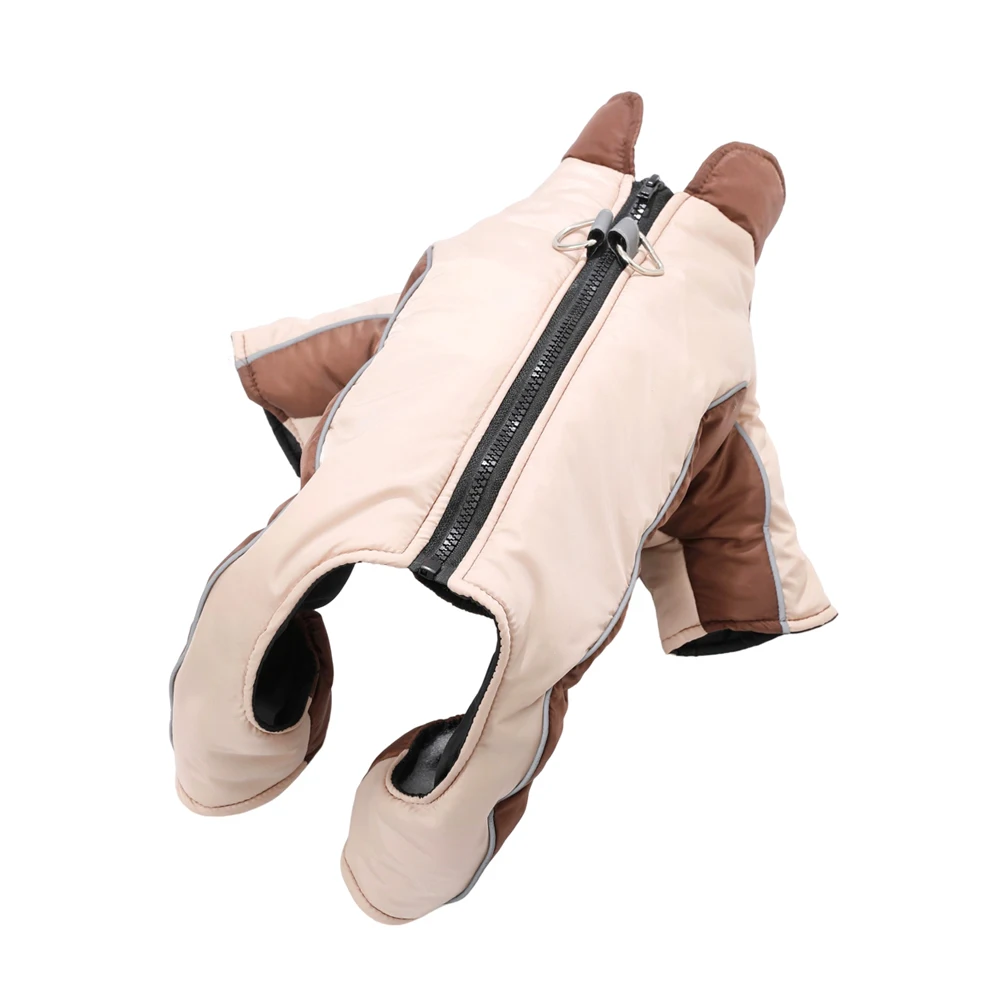 Wasserdichter Hundeanzug, Winterkleidung für Haustiere, warme, reflektierende Wolljacke für kleine und mittelgroße Hunde, Mops- und Chihuahua-Kostüm. – Detail 11
