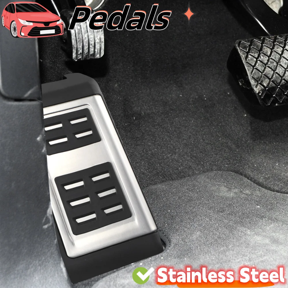 Car Pedal Cover for Audi Q7 2006 - 2015 LHD Gas Brake Rest Pedals Pad Anti-Slip Foot Pedals Accelerator Dead Pad Accessories