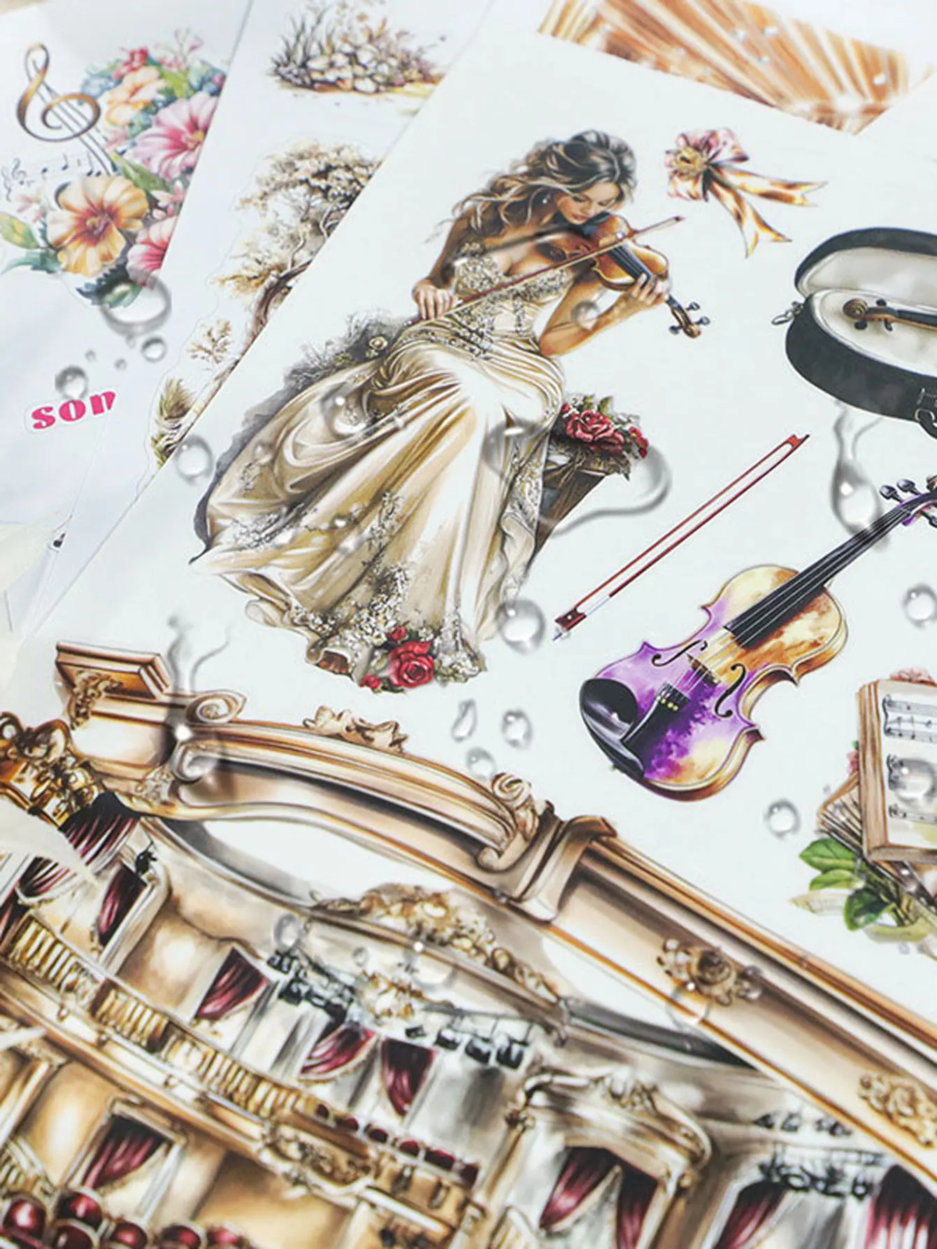 20 Photos/book Personalized Stickers Retro Characters Animal Creative Landscape Handbook DIY Scrapbook Decoration