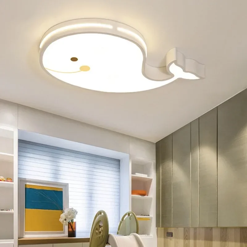 

Led Whale Ceiling Light Modern Led Ceiling Lamp Creative Lighting for Family Theme Hotel Children Kids Bedroom Study Hallway