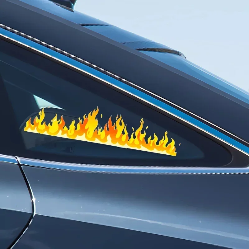 لهب دراجة نارية ملصقات مقاوم للماء DIY بها بنفسك دراجة نارية لوحات جانبية خزان الوقود هدية سكوتر خوذة صندوق شارات الفينيل الديكور الرائع #5