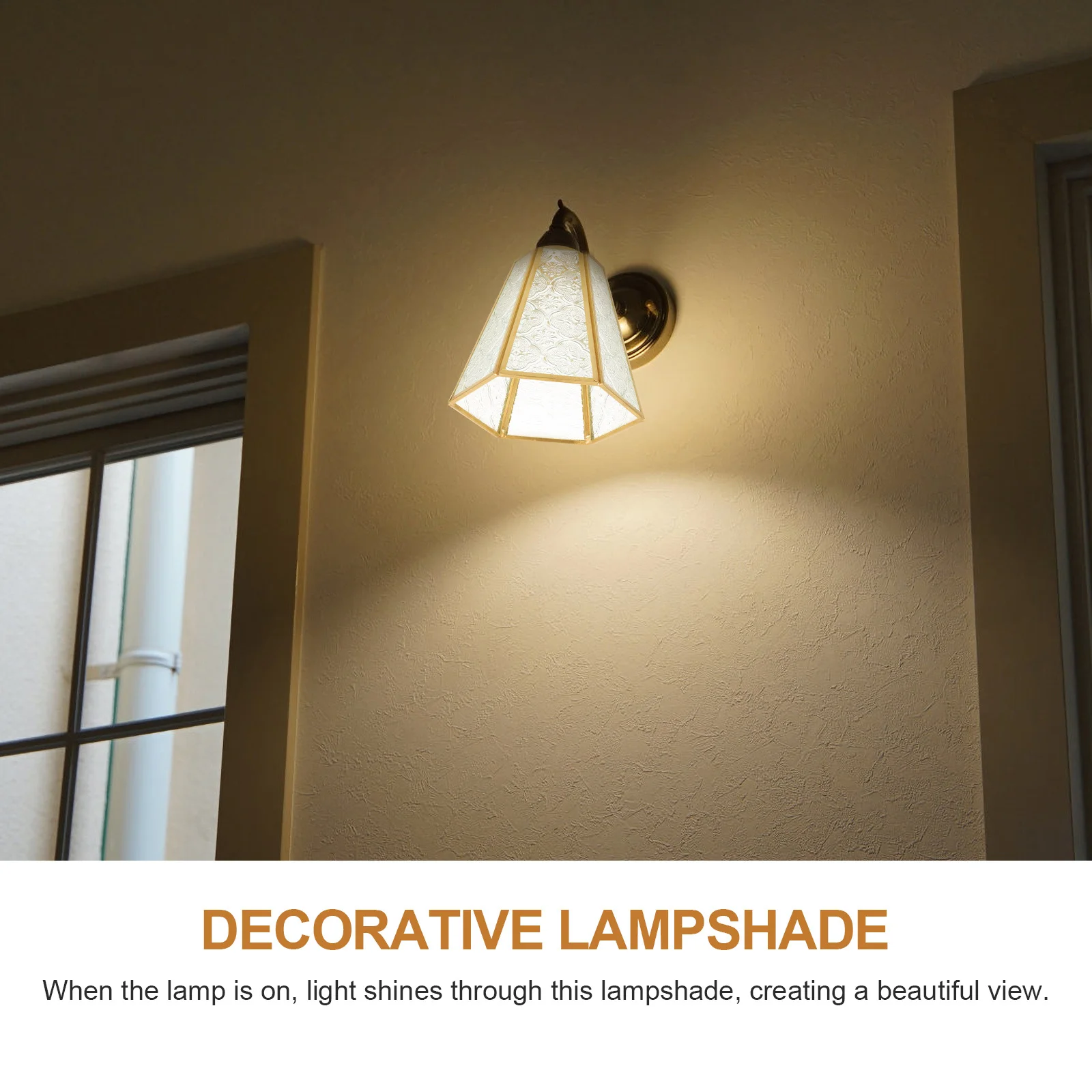 

Pendant Light Shade Clear Glass Vintage Style Heat Resistant Wall Sconce Lighting Accessories Pendant Light Shade