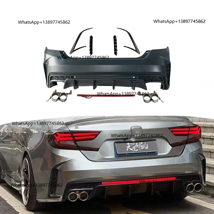 

Peiqi Professional автомобильные бамперы оптовая поставка пластиковый задний диффузор объем губ модифицированные автомобильные бамперы для Honda Accord