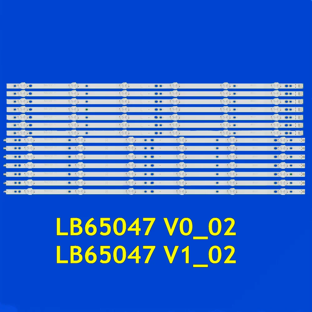 Retroiluminação de TV LED para 65PUS6162, 65PUS6262, 65PUS6272, 65PUS6412, 65PUS6523, 65PUS6503, 65PUS6753, 65PUS6703, 12, LB65047, V0_01, V1_01