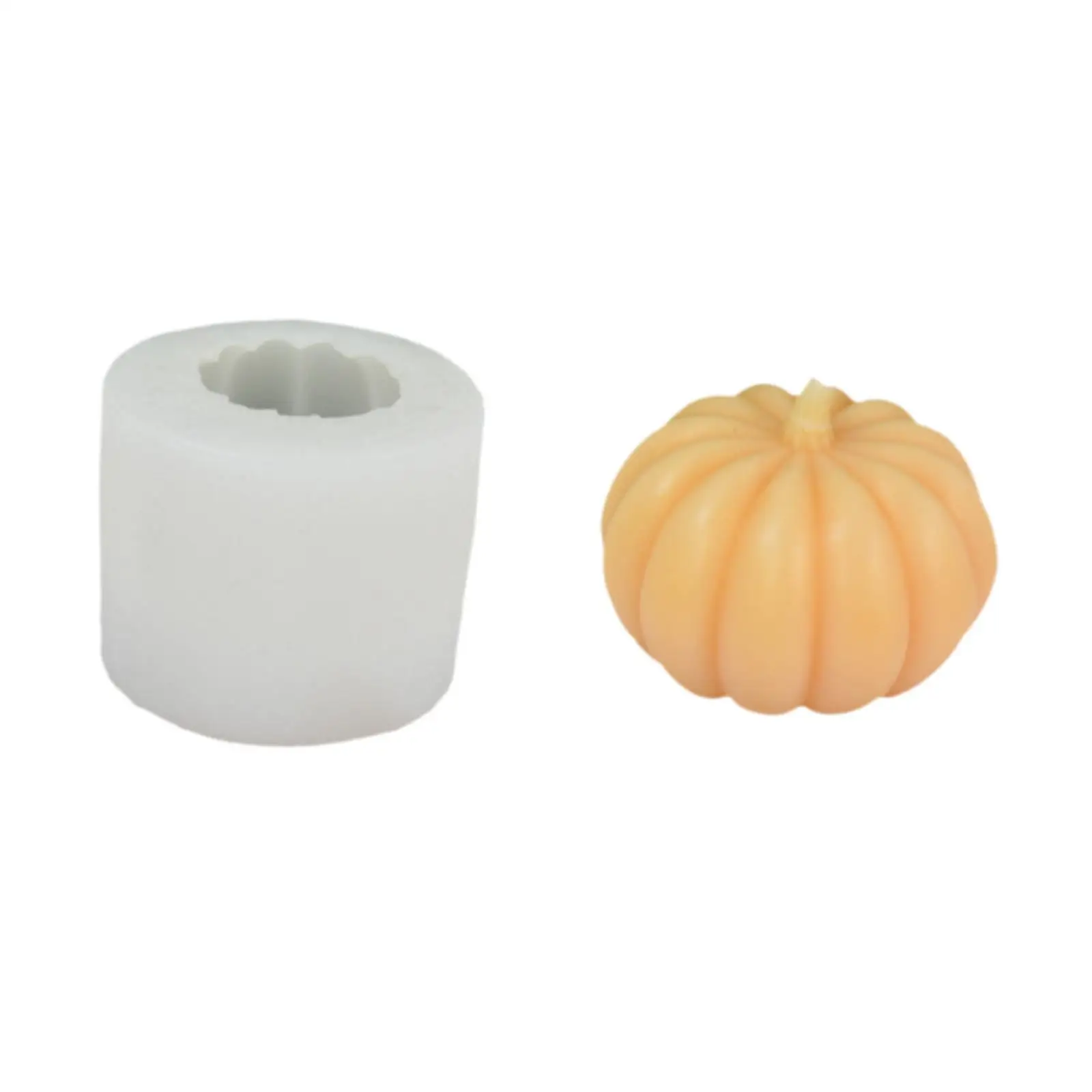 Pumpkin Silicone Candle Moluld DIY Flexible Easy Cleaning Soap Candle Making