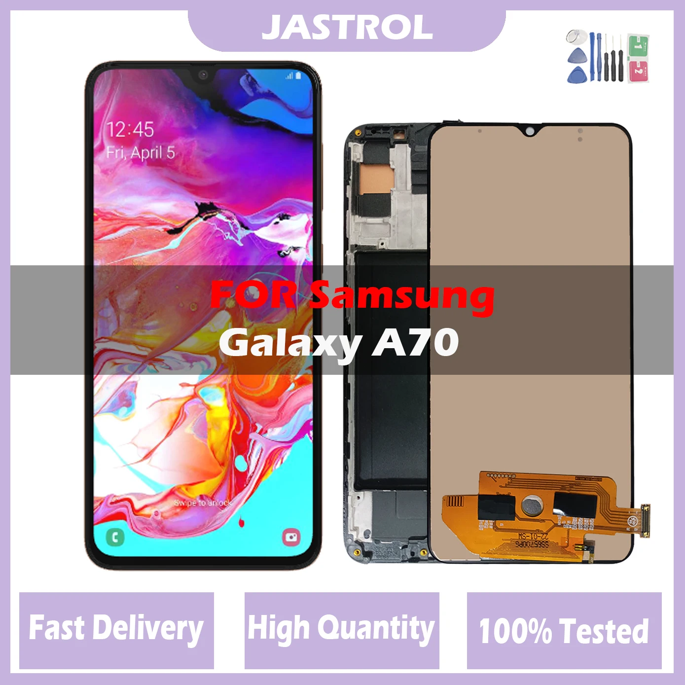 

100% Tested 6.7" OLED For Samsung Galaxy A70 LCD Display For A705 A705F A705FN SM-A705MN Display Touch Screen Digitizer Assembly