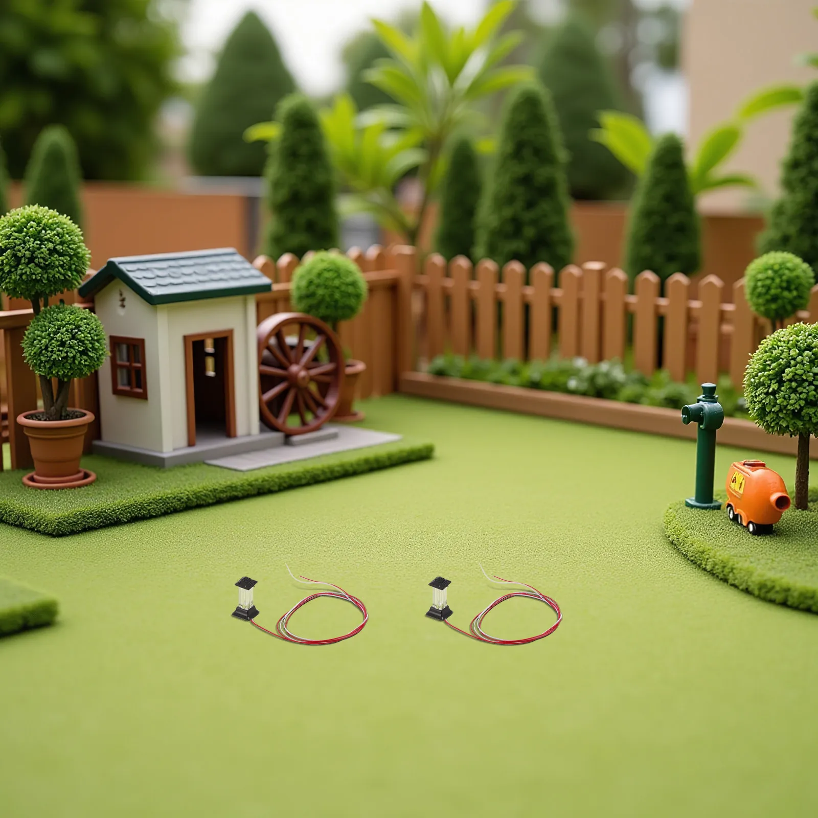 10Pcs Miniature Street Lamp Models Soft LED Lighting Realistic Ho Scale Sand Table Lamps Diorama Garden Decorative Outdoor
