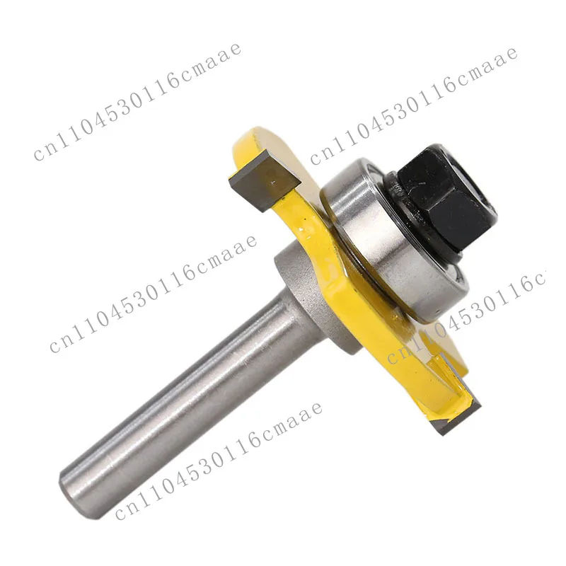 2 pcs 8mm handle tongue and groove joint assembly router drill bit wood woodworking tool T-groove milling cutter