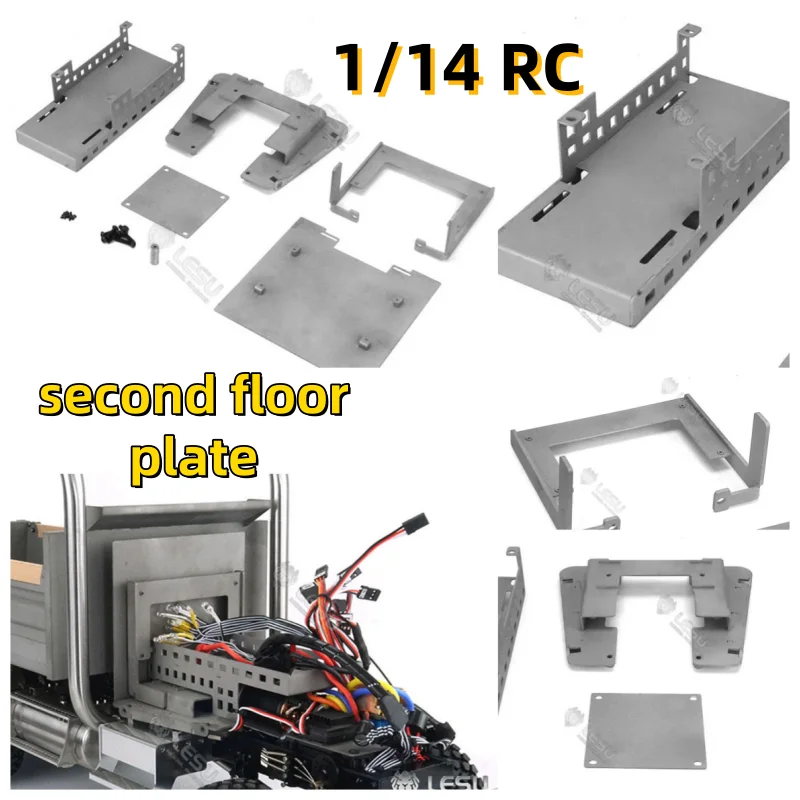 LESU Model For 1/14 Tamiya King American Dump Truck Model Second Floor Plate Set Gw-k026 Rc Accessories