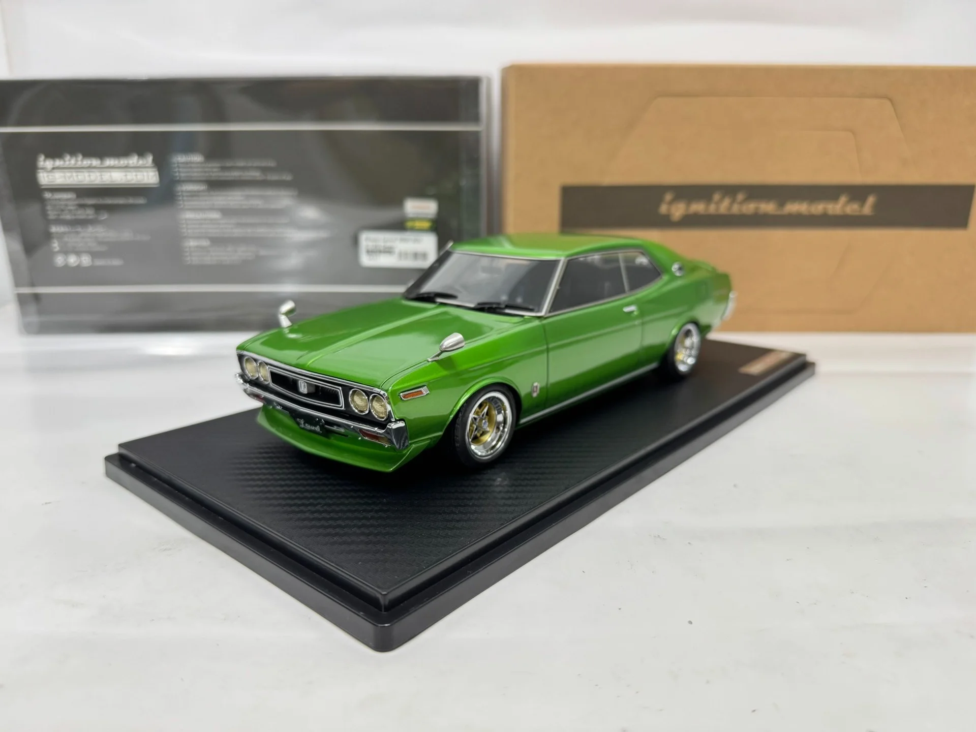 IG 1:18 2000SGX Green JDM Simulation Limited Edition Resin Metal Static Car Model Toy Gift
