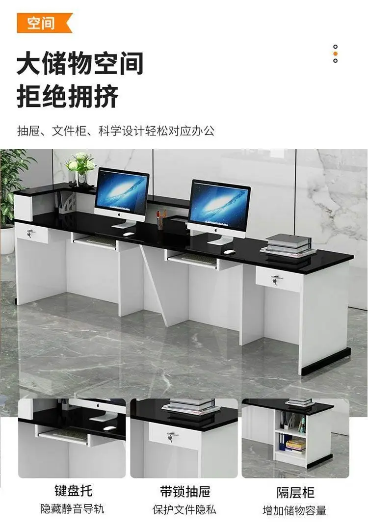 Podium Lectern for Church Desk Rounded Reception Counter Hairdresser Mobile Pulpit Large Reception Tables Cash Showcase Counter