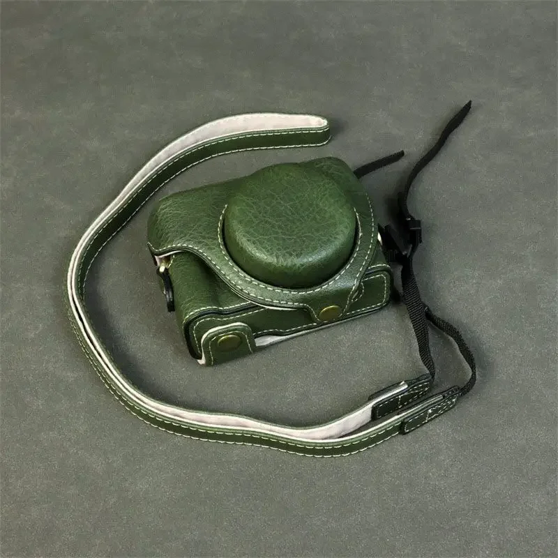 Camera Bag PU Leather Body Case For Sony ZV1F ZV1 ZV1M2 Camera Bag  ZV1 II Shoulder Crossbody Case Leather Case