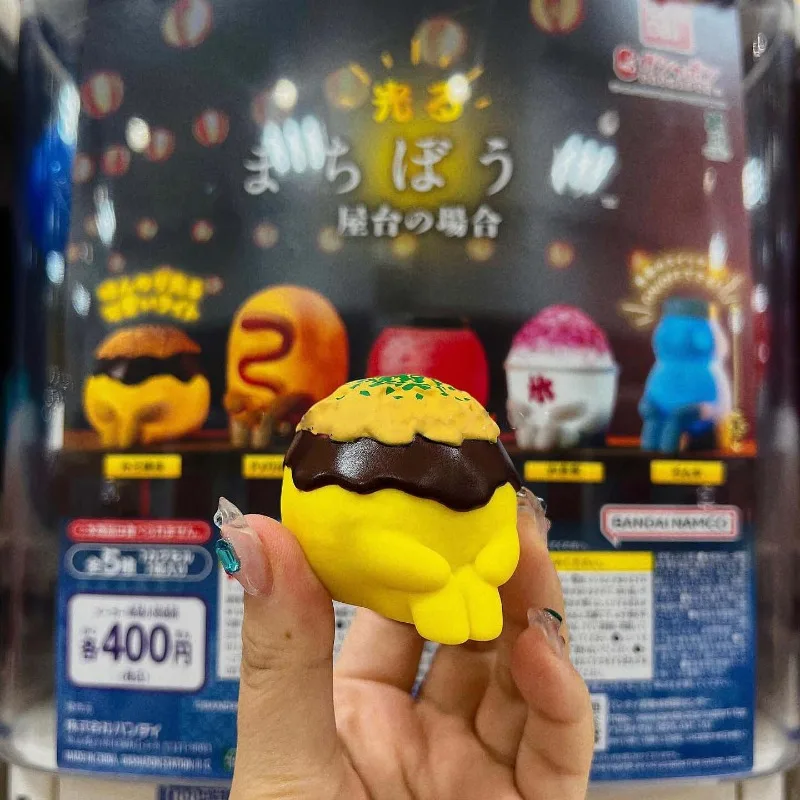 Capsule Toy Cartoon Sitting Posture Food Luminous Takoyaki Hot Dog Lantern Shaved Ice Figures Collection Ornaments Kids Gifts