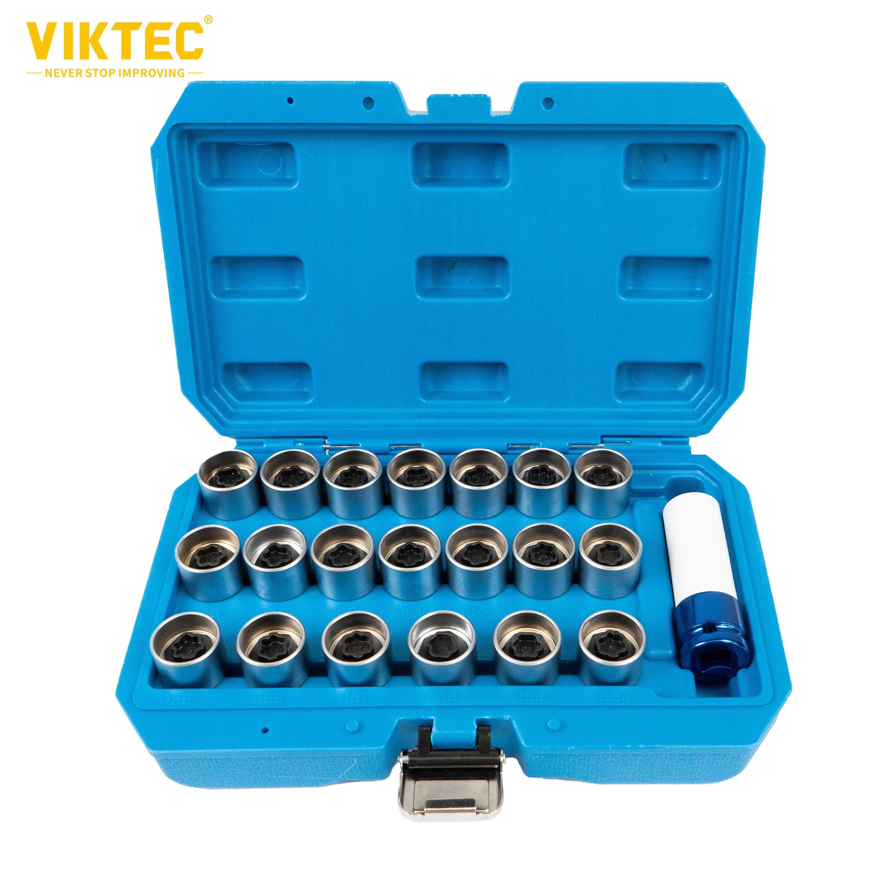 

Viktec Anti-theft Wheel Bolt Lock Nut Key For BMW Series Wheel Screw Lock Socket Set,VT13008C,21pcs